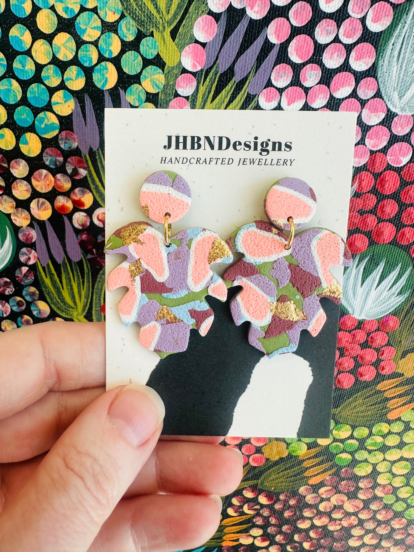 Fanciful Shapes Dangle - Medium Leaf