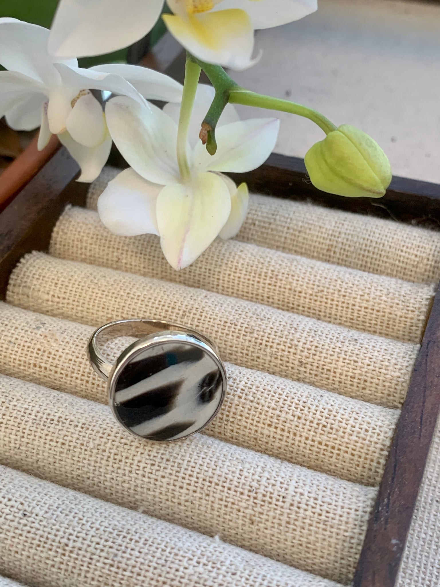 Adjustable Sterling Silver Wrap Around Ring No.4